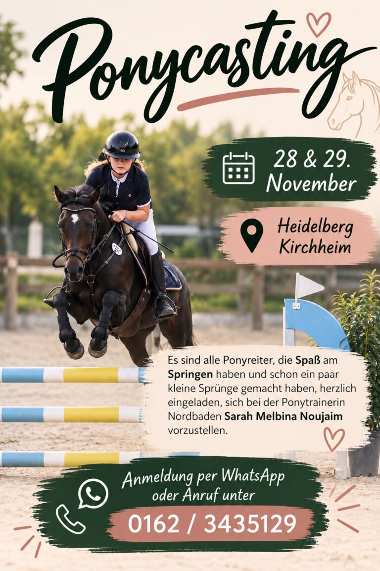 Pony-Springnachwuchs gesucht